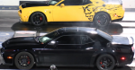 Dodge Demon пытается показать обычному Hellcat, как выглядит настоящая скорость, удастся ли?