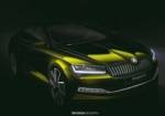Skoda Superb рестайлинг, флагманский тизер
