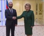 Матвиенко: в СФ рассчитывают на новые форматы взаимодействия с парламентом Армении