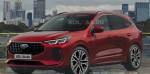 Обновленный Ford Kuga / Побег заснят на камеру и визуализирован