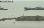 Украинские военные корабли прошли под Крымским мостом