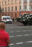 В Минске колонна военной техники не пропустила машину скорой помощи