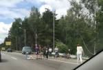 В Минском районе машина протаранила группу школьников-велосипедистов