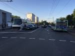 В Могилеве автобус столкнулся с легковушками, есть погибший.